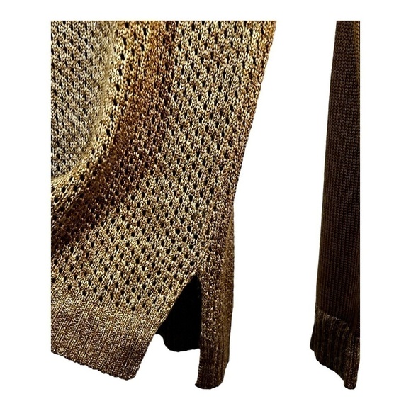 MM Couture | Multi Brown Toned Crewneck Pullover Sweater - Picture 8 of 12
